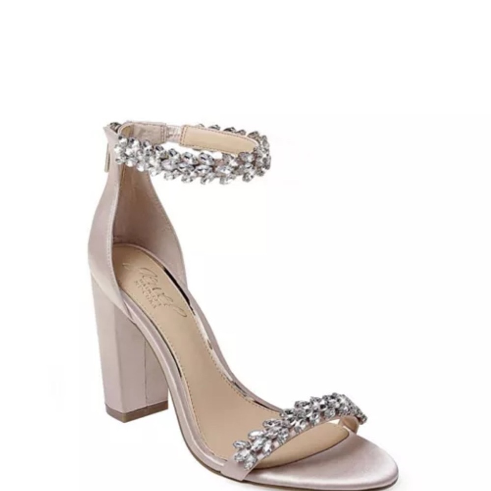 NIB - Jewel Badgley Mischka - Women’s Mayra Block Heel Evening Sandals-Size 7.5